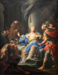 Lucretia weint über ihr Unglück